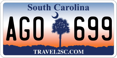 SC license plate AGO699
