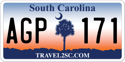 SC license plate AGP171