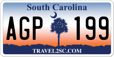 SC license plate AGP199
