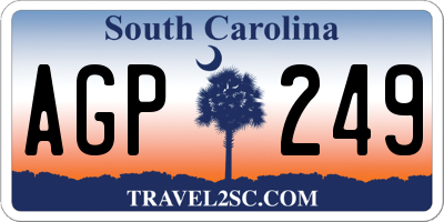 SC license plate AGP249