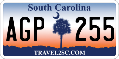 SC license plate AGP255