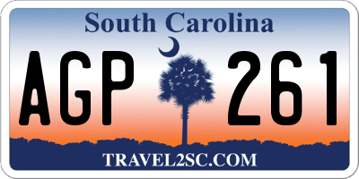 SC license plate AGP261