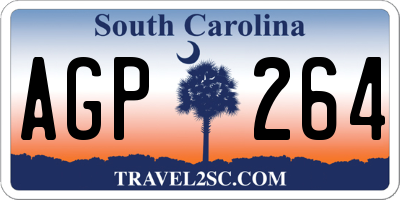 SC license plate AGP264