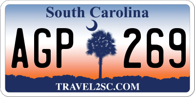 SC license plate AGP269