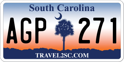 SC license plate AGP271