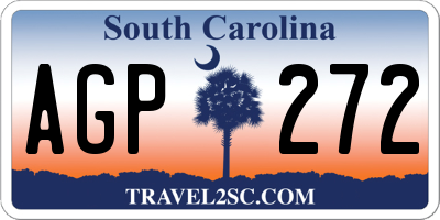 SC license plate AGP272