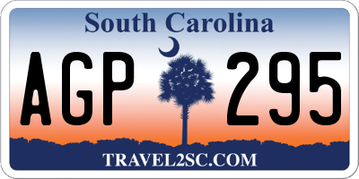 SC license plate AGP295