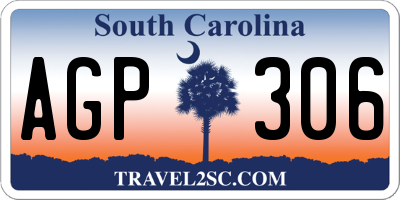 SC license plate AGP306