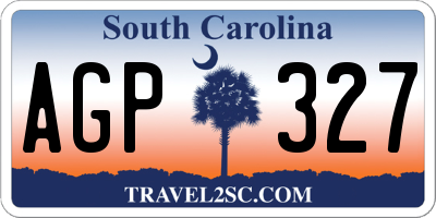 SC license plate AGP327