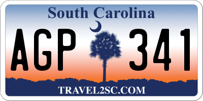 SC license plate AGP341