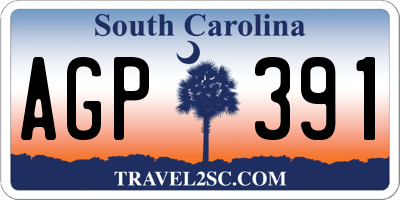 SC license plate AGP391