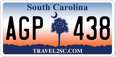 SC license plate AGP438