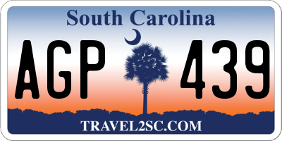 SC license plate AGP439