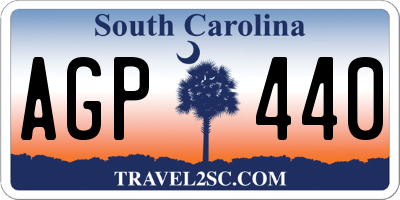 SC license plate AGP440