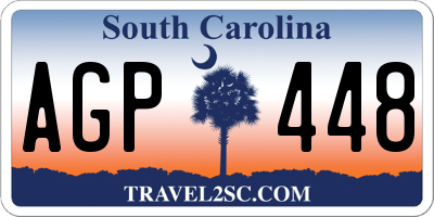 SC license plate AGP448