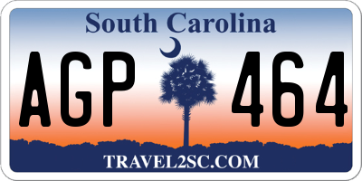 SC license plate AGP464