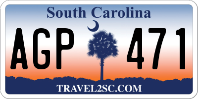 SC license plate AGP471