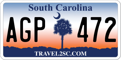 SC license plate AGP472