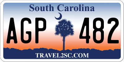 SC license plate AGP482