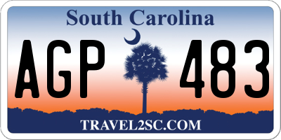 SC license plate AGP483