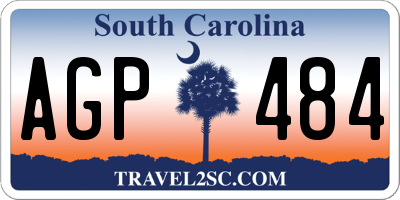 SC license plate AGP484
