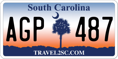 SC license plate AGP487