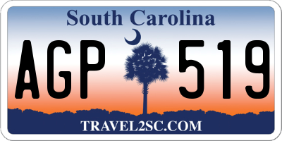 SC license plate AGP519