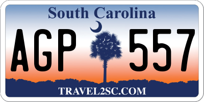 SC license plate AGP557