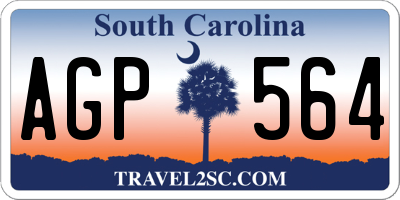SC license plate AGP564