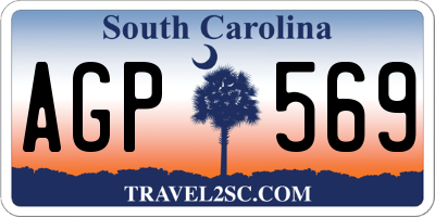 SC license plate AGP569