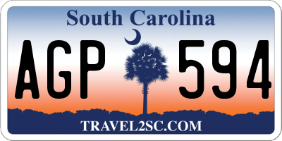 SC license plate AGP594
