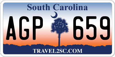 SC license plate AGP659