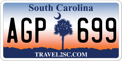 SC license plate AGP699
