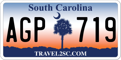 SC license plate AGP719