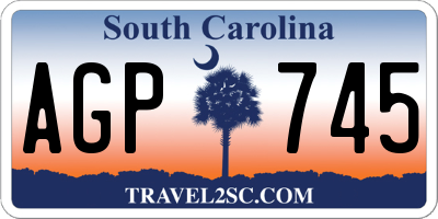 SC license plate AGP745