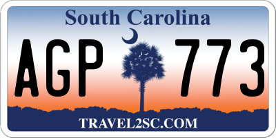 SC license plate AGP773