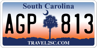 SC license plate AGP813