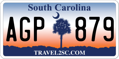 SC license plate AGP879