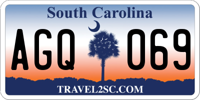 SC license plate AGQ069