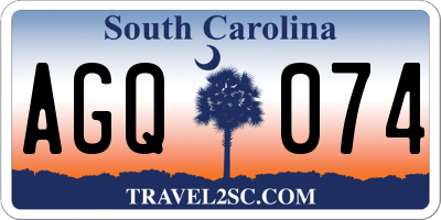 SC license plate AGQ074