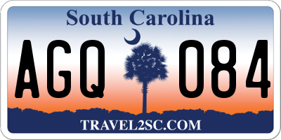 SC license plate AGQ084