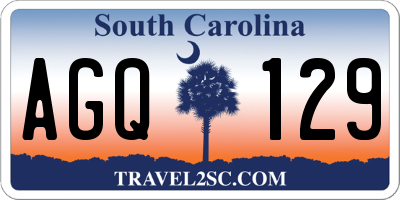 SC license plate AGQ129