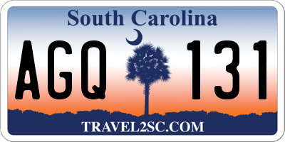 SC license plate AGQ131