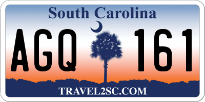 SC license plate AGQ161
