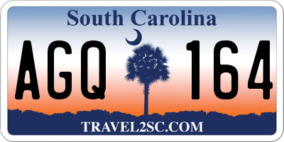 SC license plate AGQ164