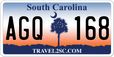 SC license plate AGQ168