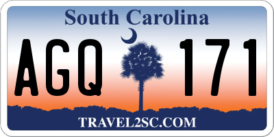 SC license plate AGQ171