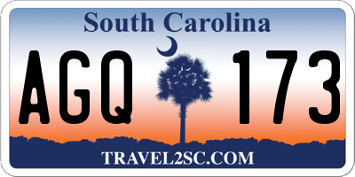 SC license plate AGQ173