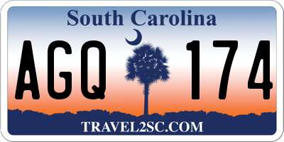 SC license plate AGQ174