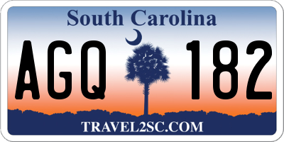 SC license plate AGQ182